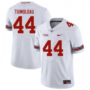 Men J.T. Tuimoloau White Ohio State Football #44 Jersey 952725-804