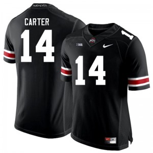 Men Ja'Had Carter Black OSU Buckeyes Football #14 Jersey 501366-687
