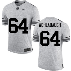 Men Jack Wohlabaugh Gray Ohio State Football #64 Jersey 611615-342