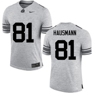 Men Jake Hausmann Gray OSU Buckeyes Football #81 Jersey 665906-227