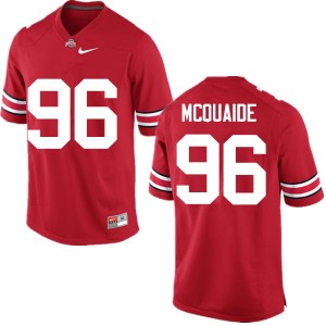 Men Jake McQuaide Red OSU Football #96 Jersey 375436-380