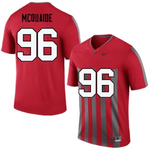Men Jake McQuaide Throwback Ohio State Football #96 Jersey 631220-518