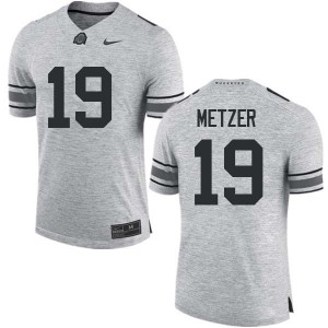 Men Jake Metzer Gray Ohio State Buckeyes Football #19 Jersey 471534-753