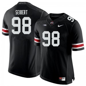 Men Jake Seibert Black OSU Football #98 Jersey 244176-179