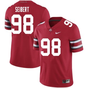 Men Jake Seibert Red Ohio State Football #98 Jersey 414531-286