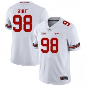 Men Jake Seibert White OSU Football #98 Jersey 275769-588