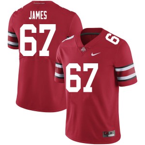 Men Jakob James Red Ohio State Football #67 Jersey 336806-825