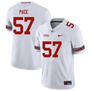 Men Jalen Pace White OSU Football #57 Jersey 381157-178