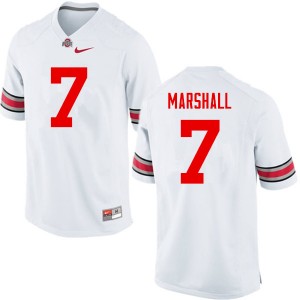 Men Jalin Marshall White Ohio State Buckeyes Football #7 Jersey 561452-590