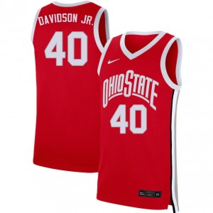 Men Jansen Davidson Jr. Scarlet Ohio State Basketball #40 Jersey 708452-602