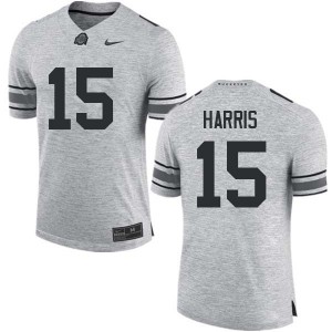 Men Jaylen Harris Gray Ohio State Football #15 Jersey 362018-168