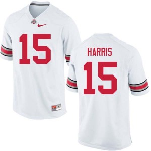 Men Jaylen Harris White Ohio State Football #15 Jersey 527317-714