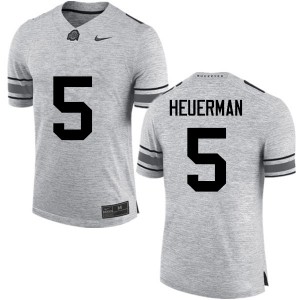 Men Jeff Heuerman Gray Ohio State Football #5 Jersey 273217-245