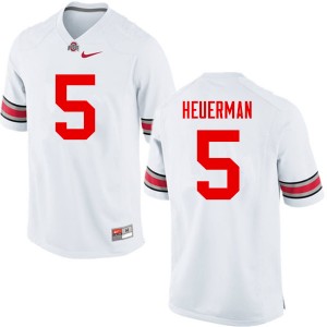 Men Jeff Heuerman White Ohio State Football #5 Jersey 219172-763