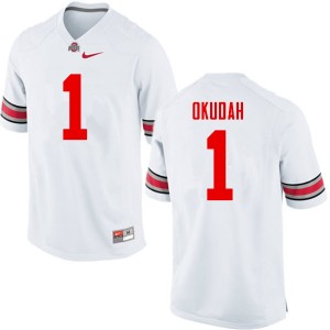 Men Jeffrey Okudah White Ohio State Football #1 Jersey 265301-561