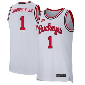 Men Jimmy Sotos Retro White Ohio State Basketball #1 Jersey 165276-318