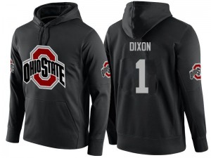 Men Johnnie Dixon Black OSU Buckeyes Name-Number #1 Hoodies 729056-897