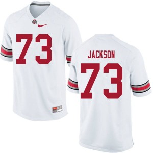 Men Jonah Jackson White Ohio State Football #73 Jersey 928688-238