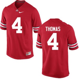 Men Jordan Fuller Red Ohio State Football #4 Jersey 406874-913