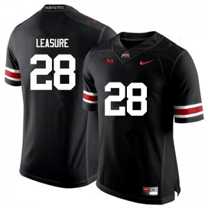 Men Jordan Leasure Black Ohio State Football #28 Jersey 135195-420