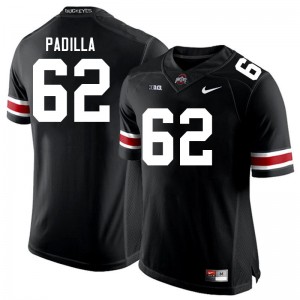 Men Joshua Padilla Black Ohio State Football #62 Jersey 792240-874