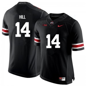 Men KJ Hill Black Ohio State Football #14 Jersey 275643-113