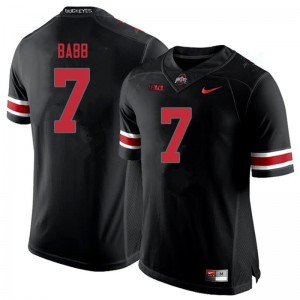 Men Kamryn Babb Blackout OSU Buckeyes Football #7 Jersey 647373-541