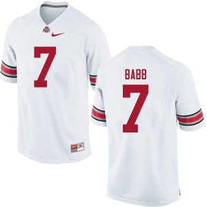 Men Kamryn Babb White OSU Football #7 Jersey 378391-487