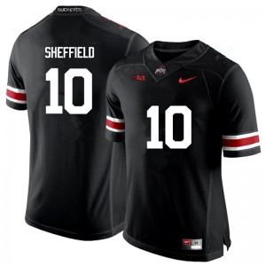 Men Kendall Sheffield Black OSU Football #10 Jersey 587127-595
