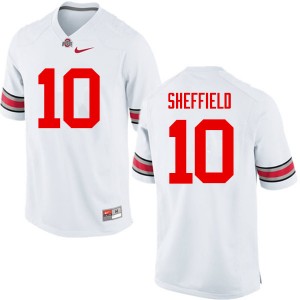 Men Kendall Sheffield White OSU Football #10 Jersey 570638-306