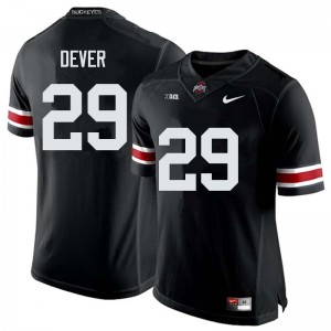 Men Kevin Dever Black Ohio State Buckeyes Football #29 Jersey 252373-452