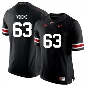 Men Kevin Woidke Black Ohio State Football #63 Jersey 441346-337