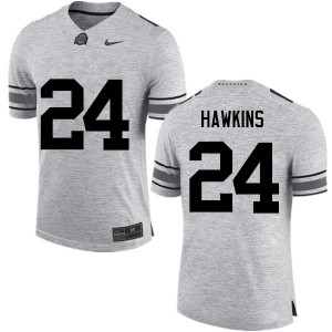 Men Kierre Hawkins Gray Ohio State Football #24 Jersey 368949-524