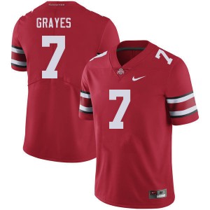 Men Kyion Grayes Red Ohio State Buckeyes Football #7 Jersey 666791-164