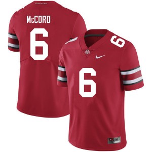 Men Kyle McCord Red OSU Football #6 Jersey 209068-156