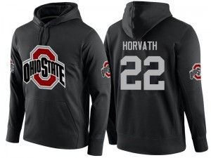 Men Les Horvath Black Ohio State Name-Number #22 Hoodies 915761-802