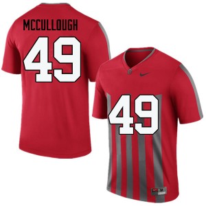 Men Liam McCullough Throwback Ohio State Football #49 Jersey 984846-955