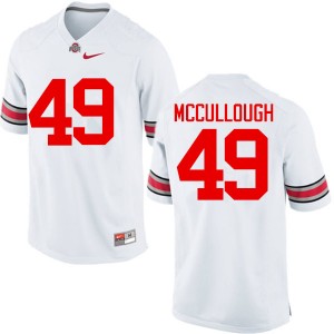 Men Liam McCullough White OSU Buckeyes Football #49 Jersey 355155-463