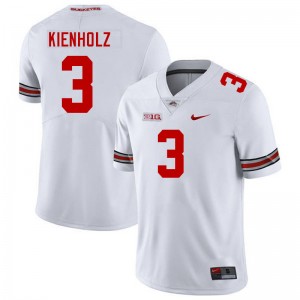 Men Lincoln Kienholz White OSU Football #3 Jersey 552536-833