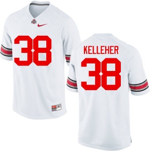 Men Logan Kelleher White OSU Football #38 Jersey 212782-761