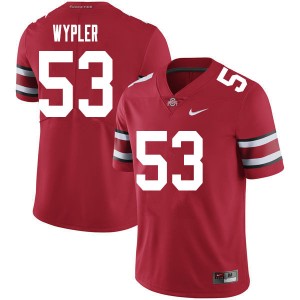 Men Luke Wypler Red OSU Football #53 Jersey 229055-153