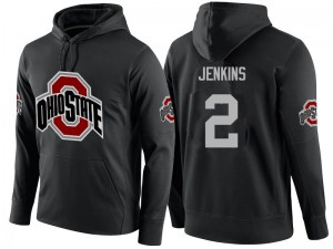 Men Malcolm Jenkins Black OSU Buckeyes Name-Number #2 Hoodies 306808-951