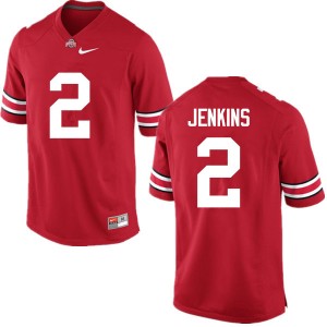 Men Malcolm Jenkins Red Ohio State Buckeyes Football #2 Jersey 875984-679