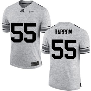 Men Malik Barrow Gray Ohio State Football #55 Jersey 676197-274