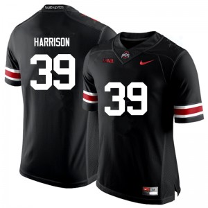 Men Malik Harrison Black Ohio State Football #39 Jersey 906214-759