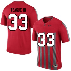 Men Master Teague III Retro Ohio State Football #33 Jersey 406891-313