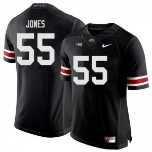 Men Matthew Jones Black OSU Buckeyes Football #55 Jersey 445367-124