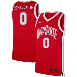 Men Meechie Johnson Jr. Scarlet OSU Basketball #0 Jersey 260823-667