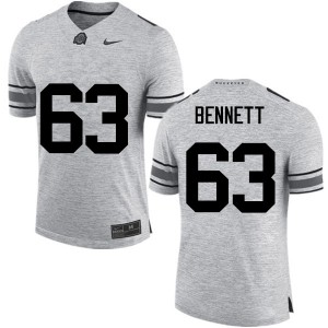 Men Michael Bennett Gray OSU Football #63 Jersey 150561-227
