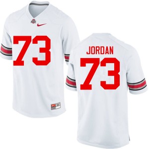Men Michael Jordan White OSU Buckeyes Football #73 Jersey 402131-206